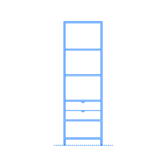 Furniture Bookcases Adria Bookshelf Craft Design Svg File, Free Vectors File